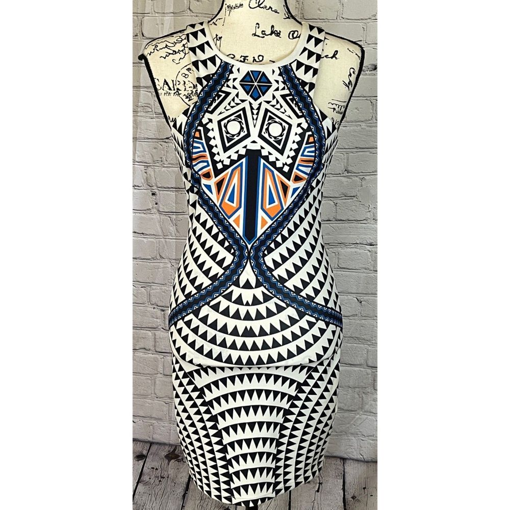 Jay Boutique Woman’s Aztec Print BodyCon Mini Dress (Size S)